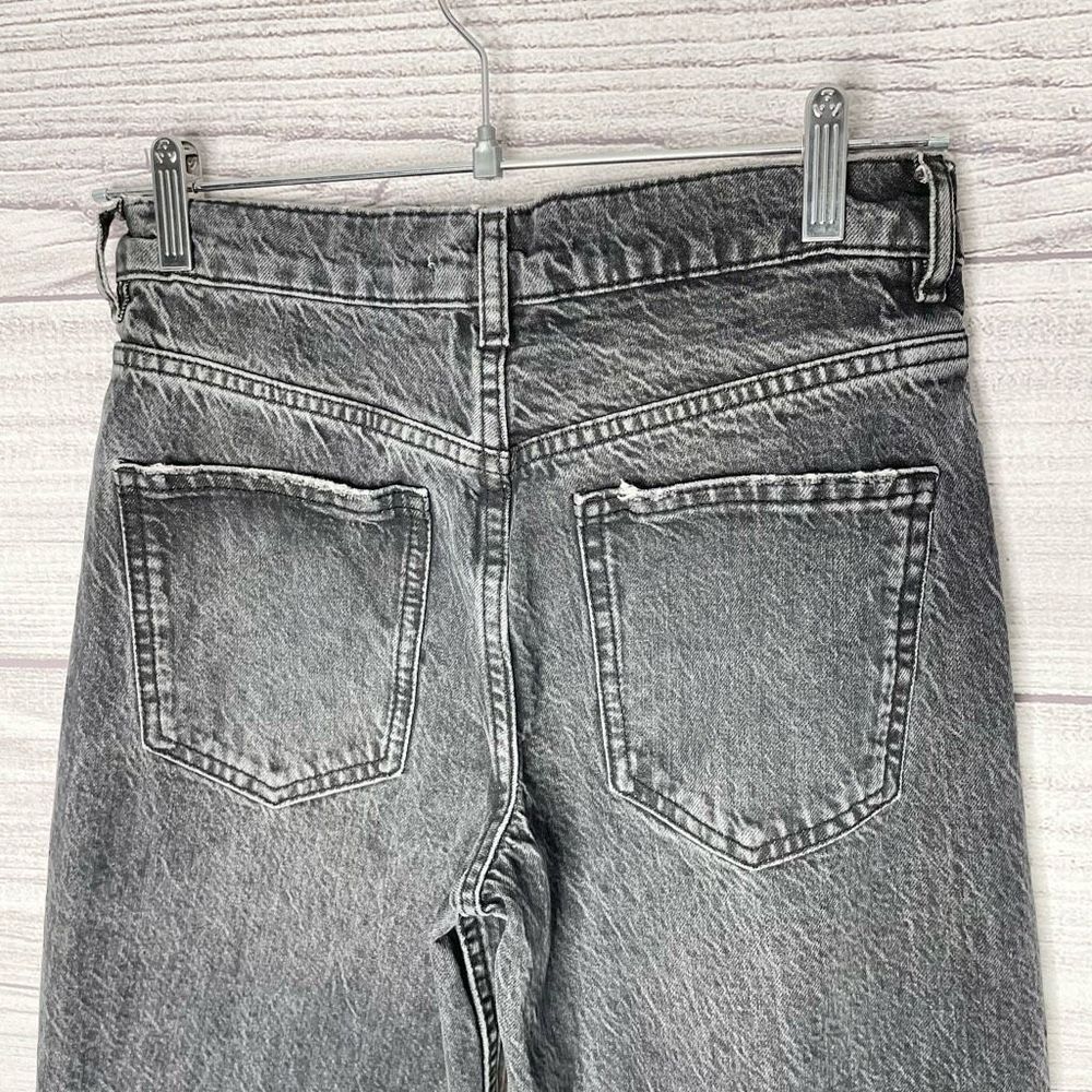 ZARA 100% Cotton Straight Black Jeans Women’s Size 2 Long - Picture 7 of 7